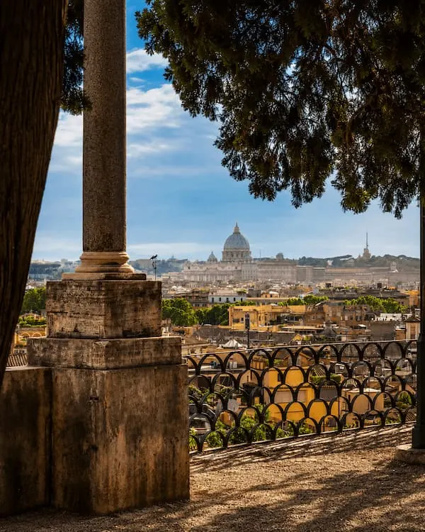 Villa Borghese e la terrazza del Pincio, parco storico a pochi minuti dall'hotel Más Boutique Rome