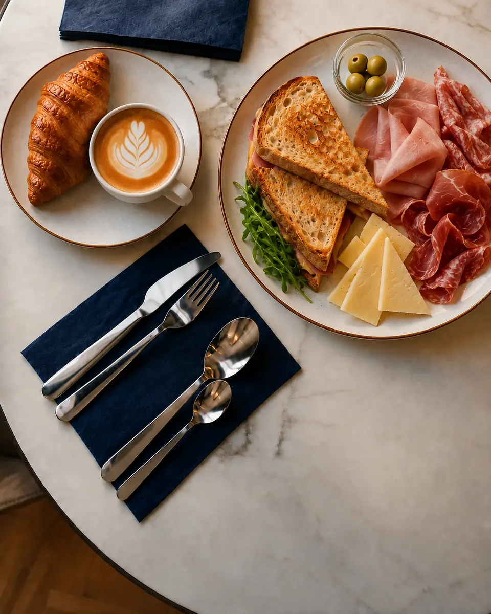 Colazione in camera servita a Más Boutique Hotel Rome, con selezione italiana e continentale
